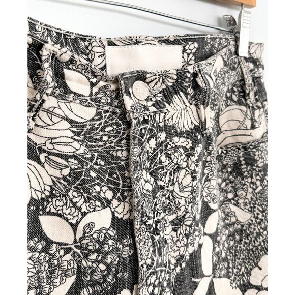 MOTHER Hustler Ankle Jeans in Devil May Care French Fairy Tale Print 28 - Picture 4 of 16